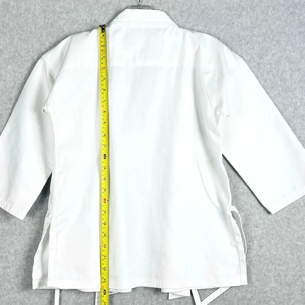 Bushido Kids 00/120 White Karate Gi Uniform Yellow Belt Martial Arts Taekwondo